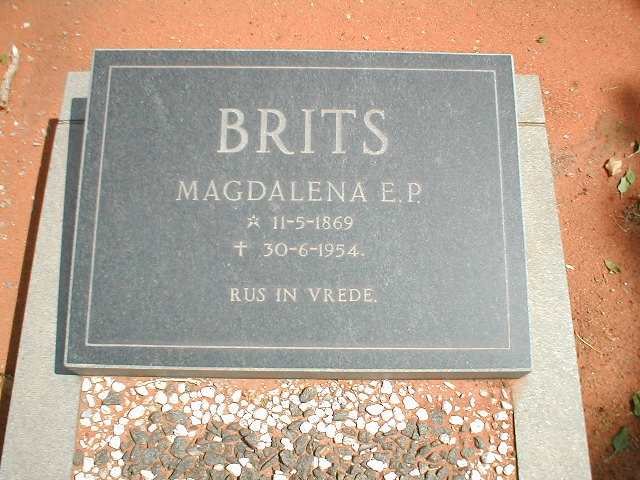 BRITS Magdalena E.P. 1869-1954