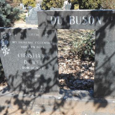 BUSON Christiaan de Wet, du 1921-1995