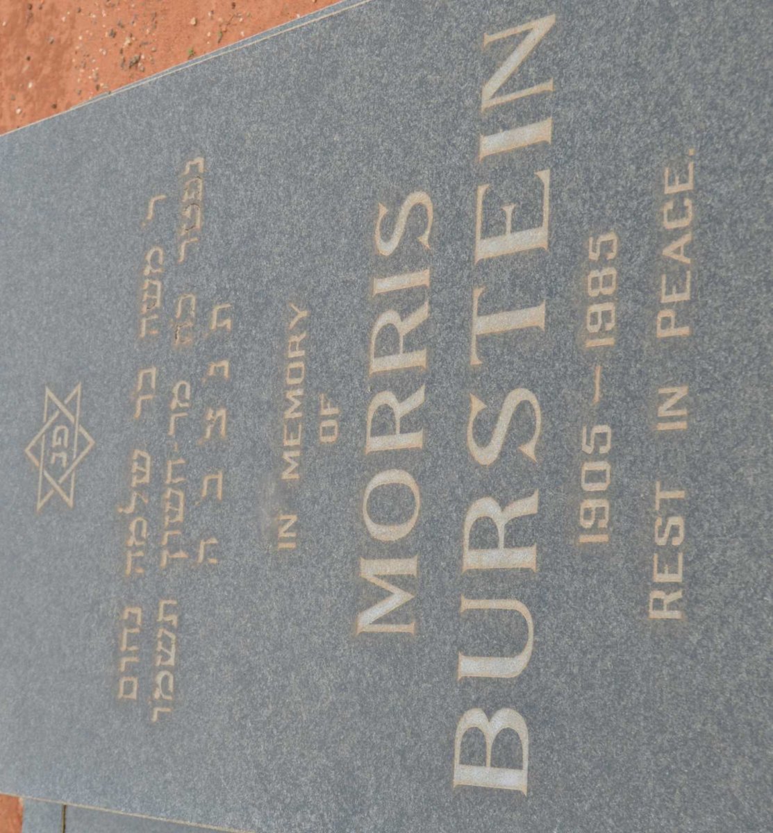 BURSTEIN Morris 1905-1985