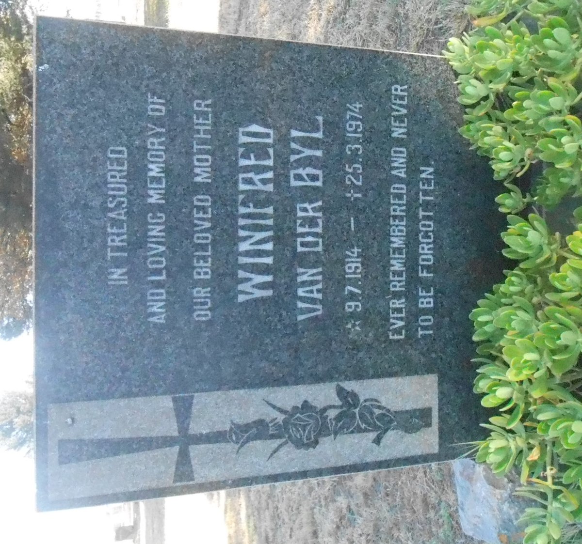 BYL Winifred, van der 1914-1974