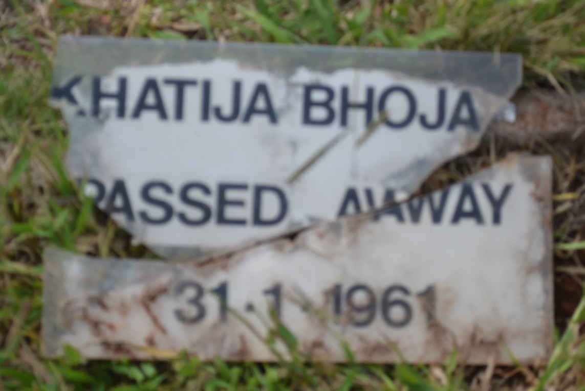 BHOJA Khatija -1961