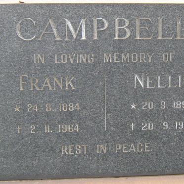 CAMPBELL Frank 1884-1964 &amp; Nellie 1894-1993