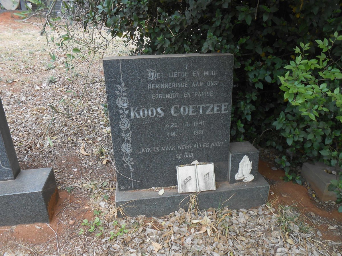 COETZEE Koos 1941-1981