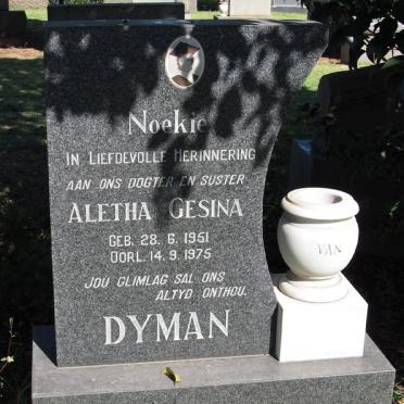 DYMAN Aletha Gesina 1951-1975