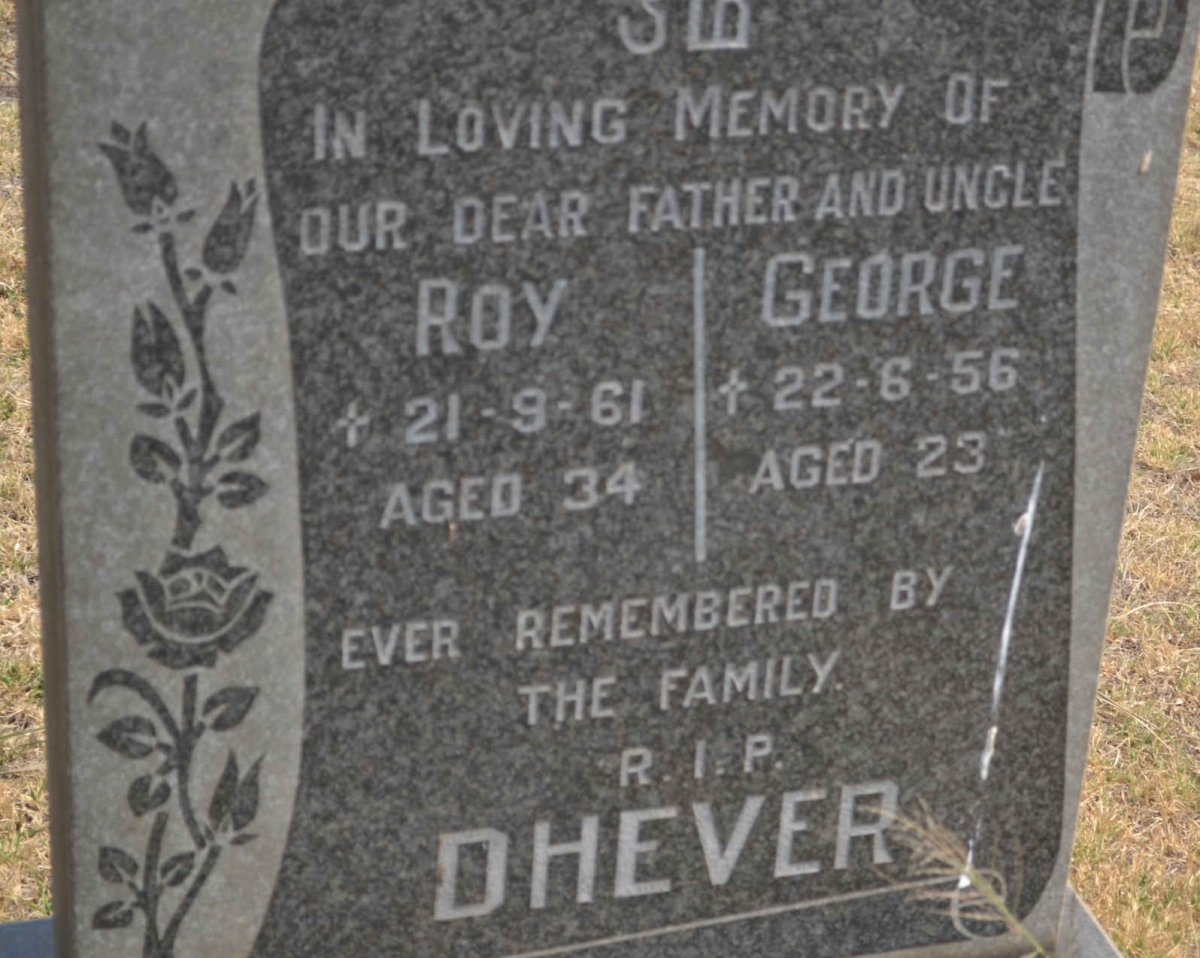 DHEVER Roy -1961 :: DHEVER George -1956