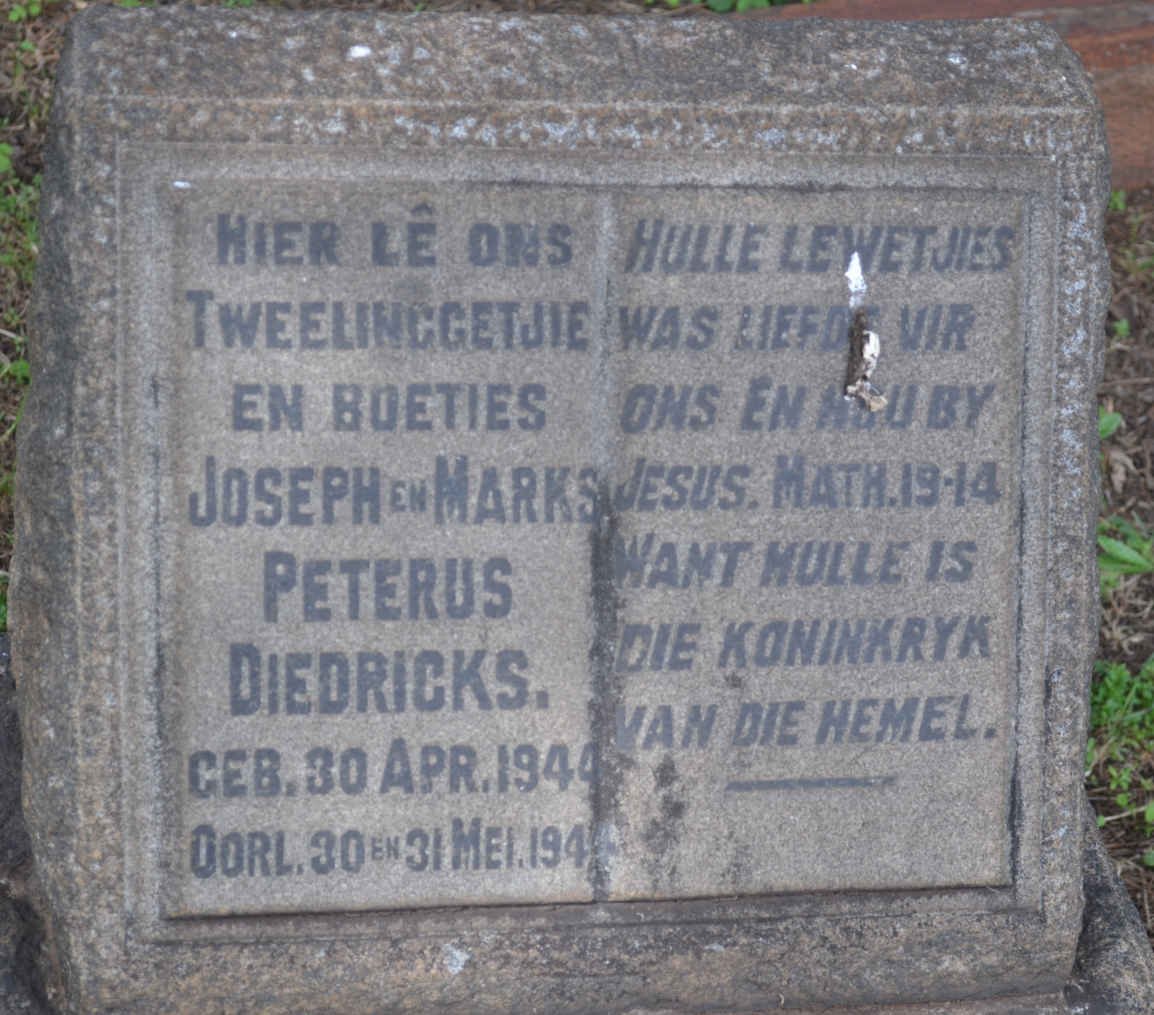 DIEDRICKS Joseph 1944-1944 :: DIEDRICKS Marks Peterus 1944-194?