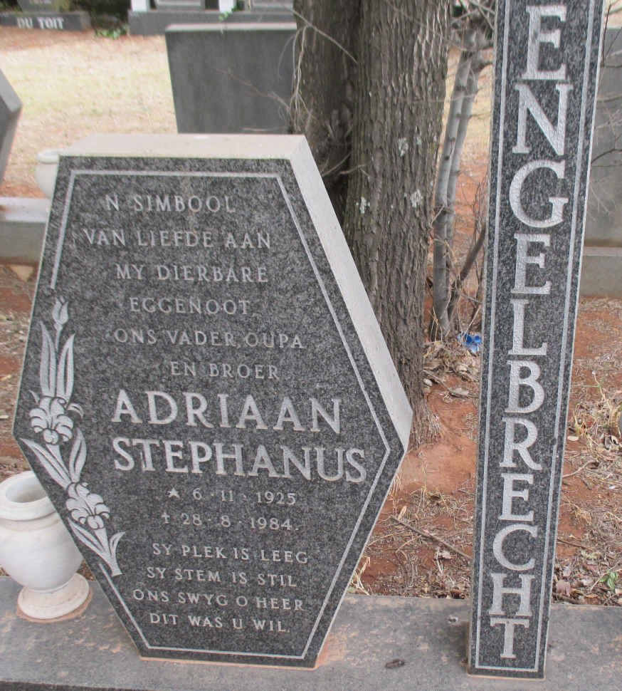 ENGELBRECHT Adriaan Stephanus 1925-1984
