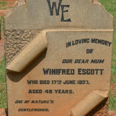 ESCOTT Winifred -1937