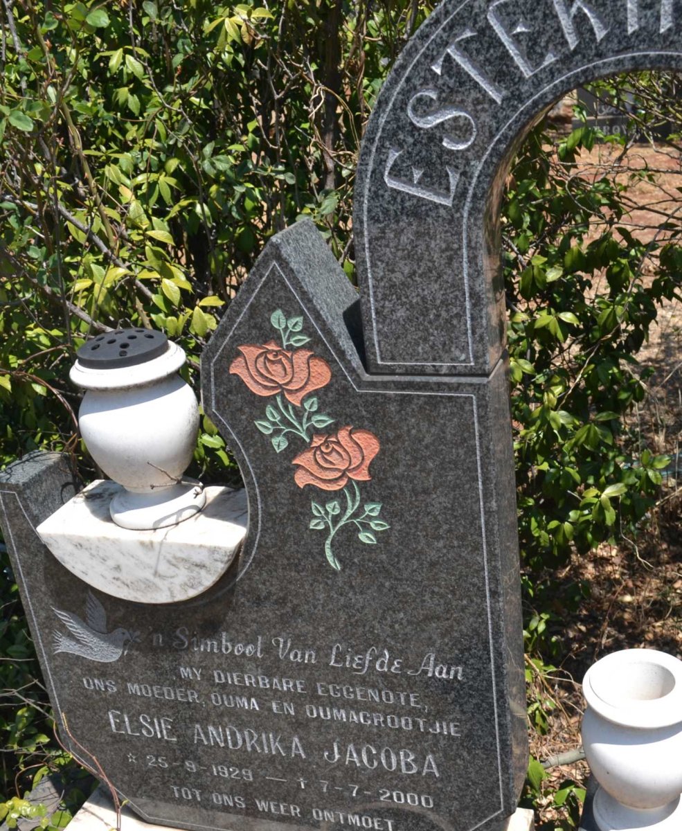 ESTERHUIZEN Elsie Andrika Johanna 1929-2000
