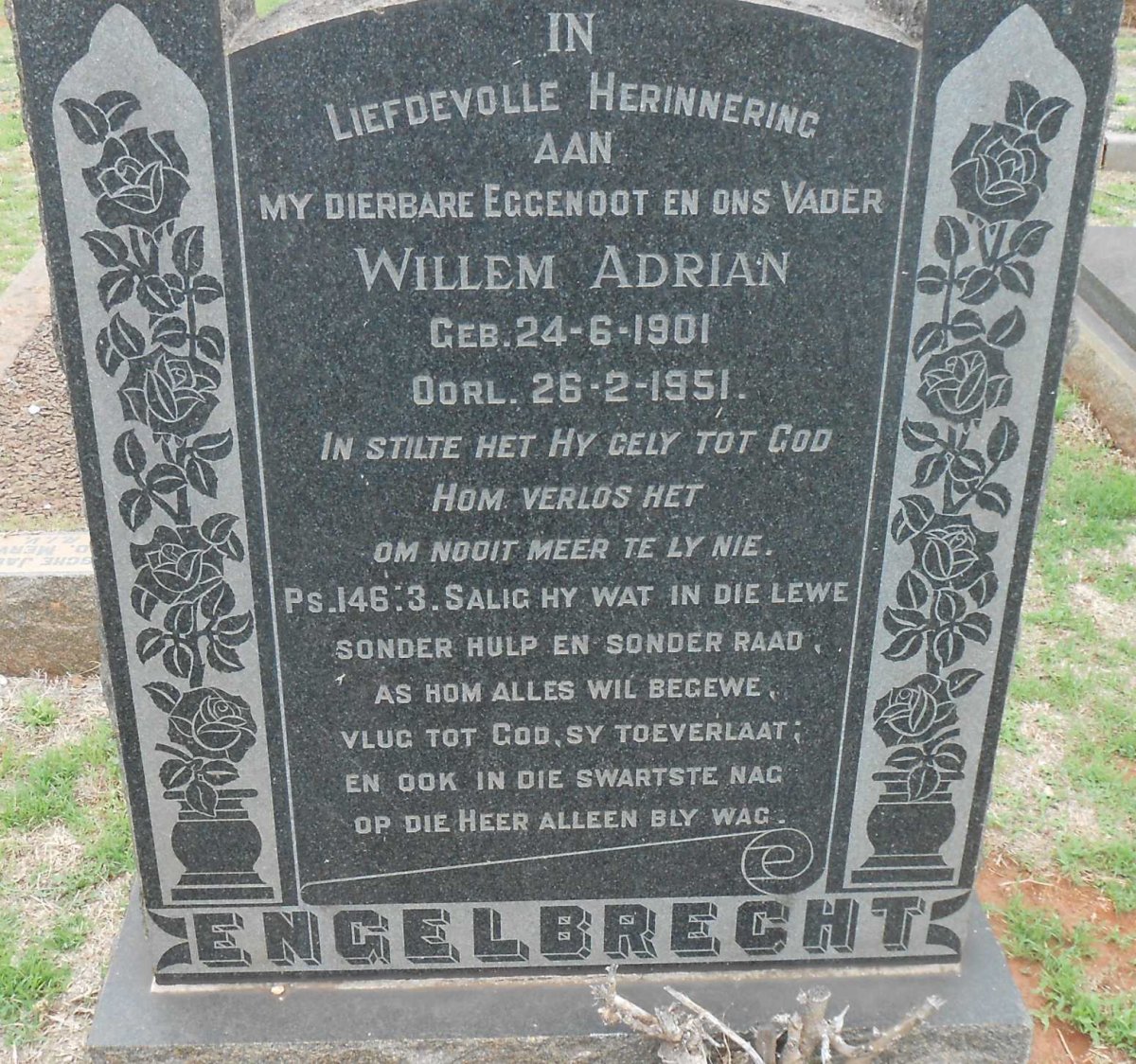 ENGELBRECHT Willem Adrian 1901-1951