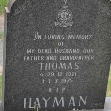HAYMAN Thomas 1921-1975