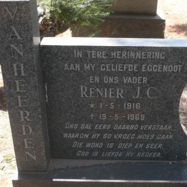 HEERDEN Renier J.C., van 1916-1969