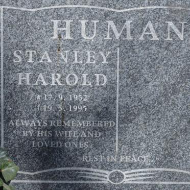 HUMAN Stanley Harold 1952-1995