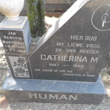HUMAN Catherina M. 1887-1965