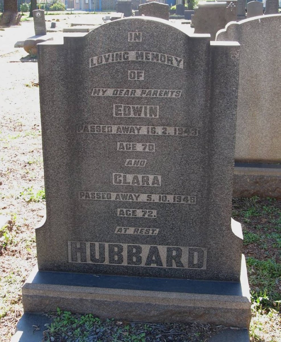 HUBBARD Edwin -1943 &amp; Clara -1946