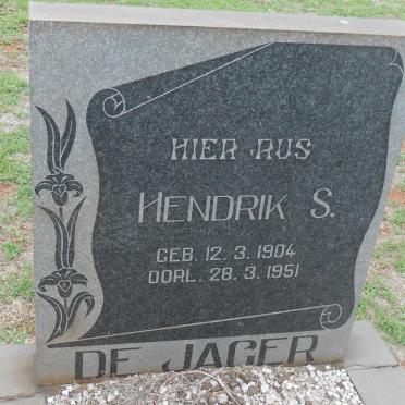 JAGER Hendrik S., de 1904-1951