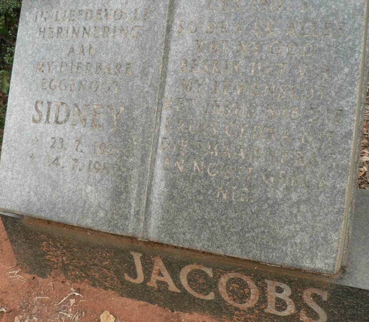 JACOBS Sidney 1921 -1985