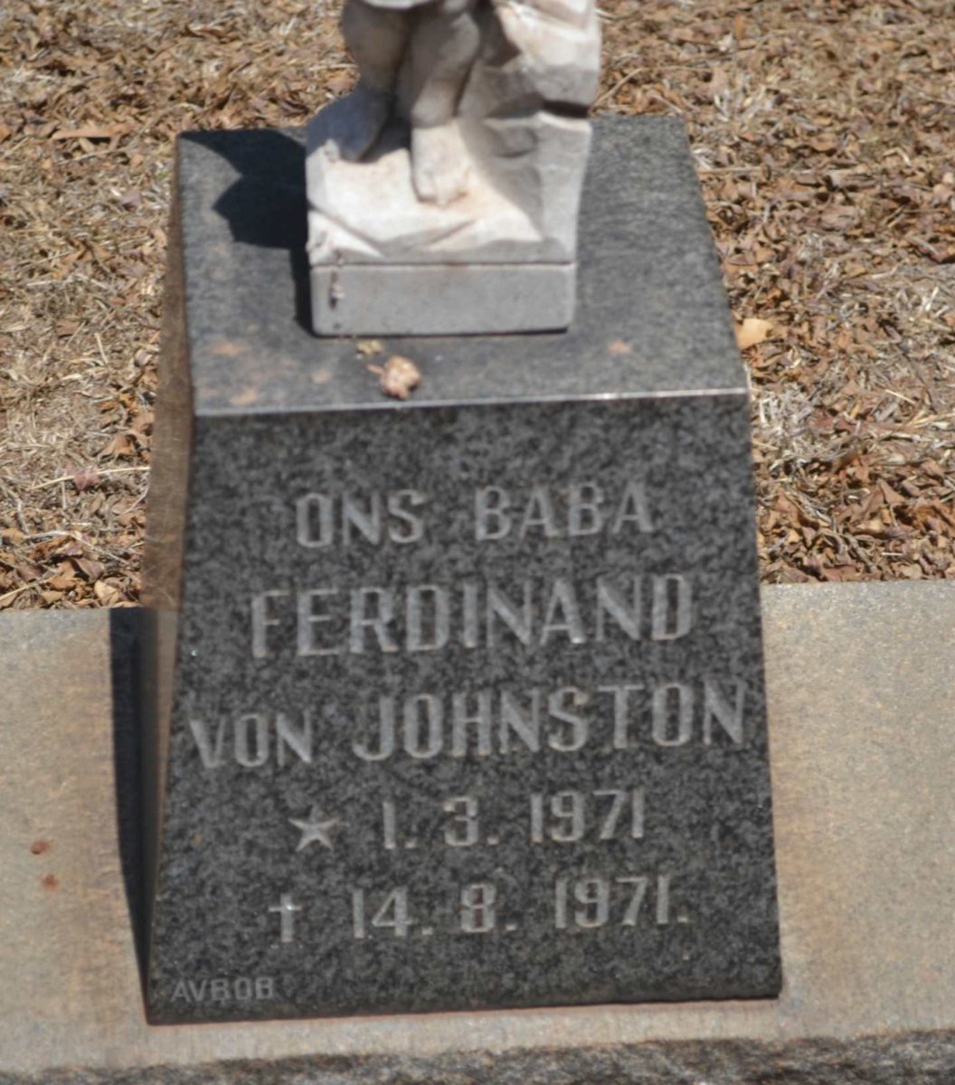 JOHNSTON Ferdinand, von 1971-1971