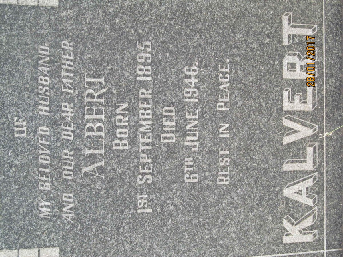 KALVERT Albert 1895-1946