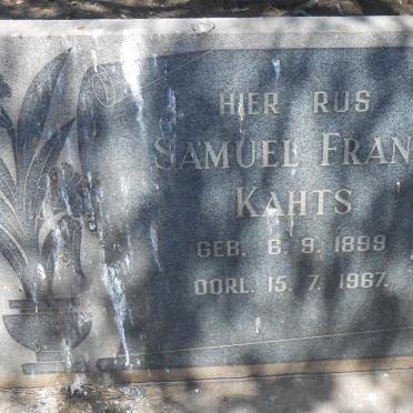 KAHTS Samuel Frank 1899-1967