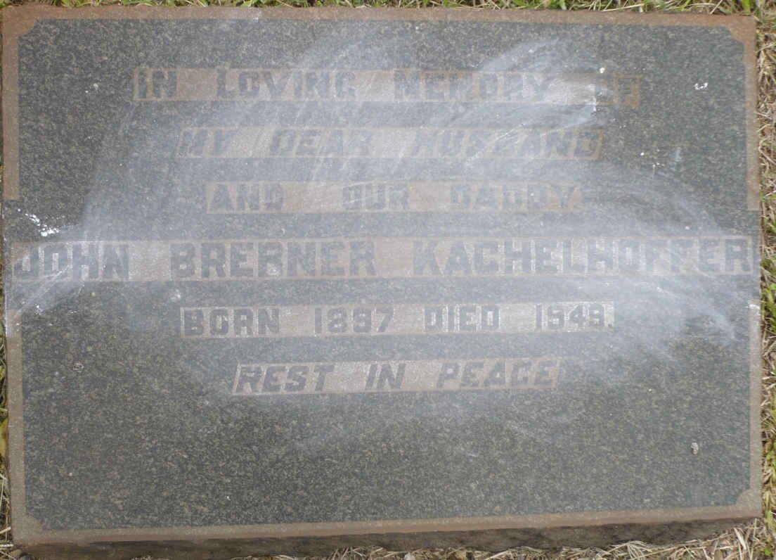 KACHELHOFFER John Brebner 1897-1949
