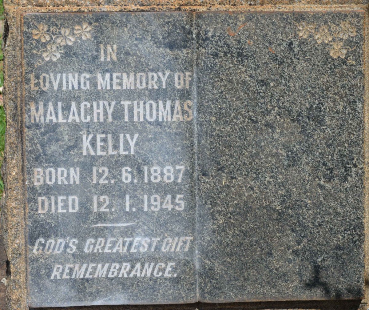 KELLY Malachy Thomas 1887-1945