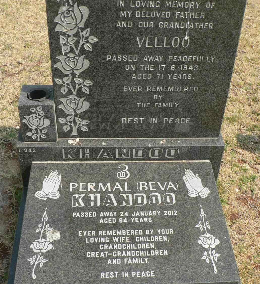 KHANDOO Veloo -1943 :: KHANDOO Permal -2012