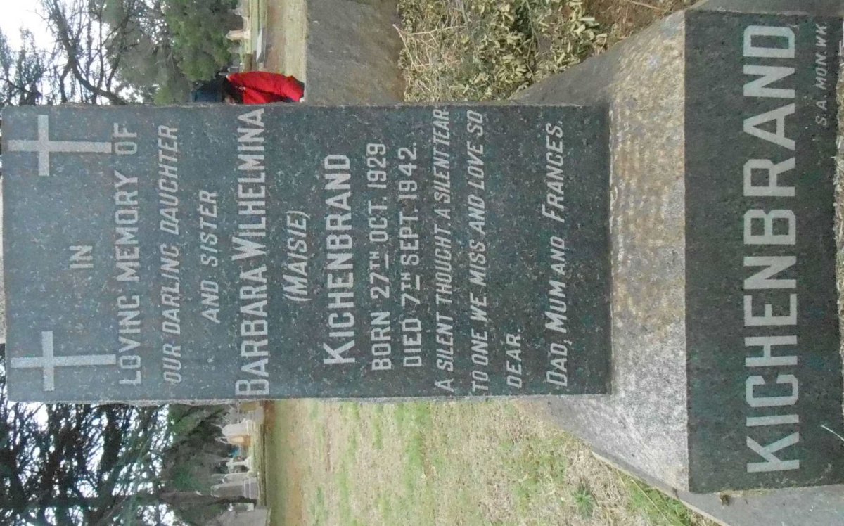 KICHENBRAND Barbara Wilhelmina 1929-1942