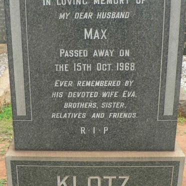 KLOTZ Max -1968