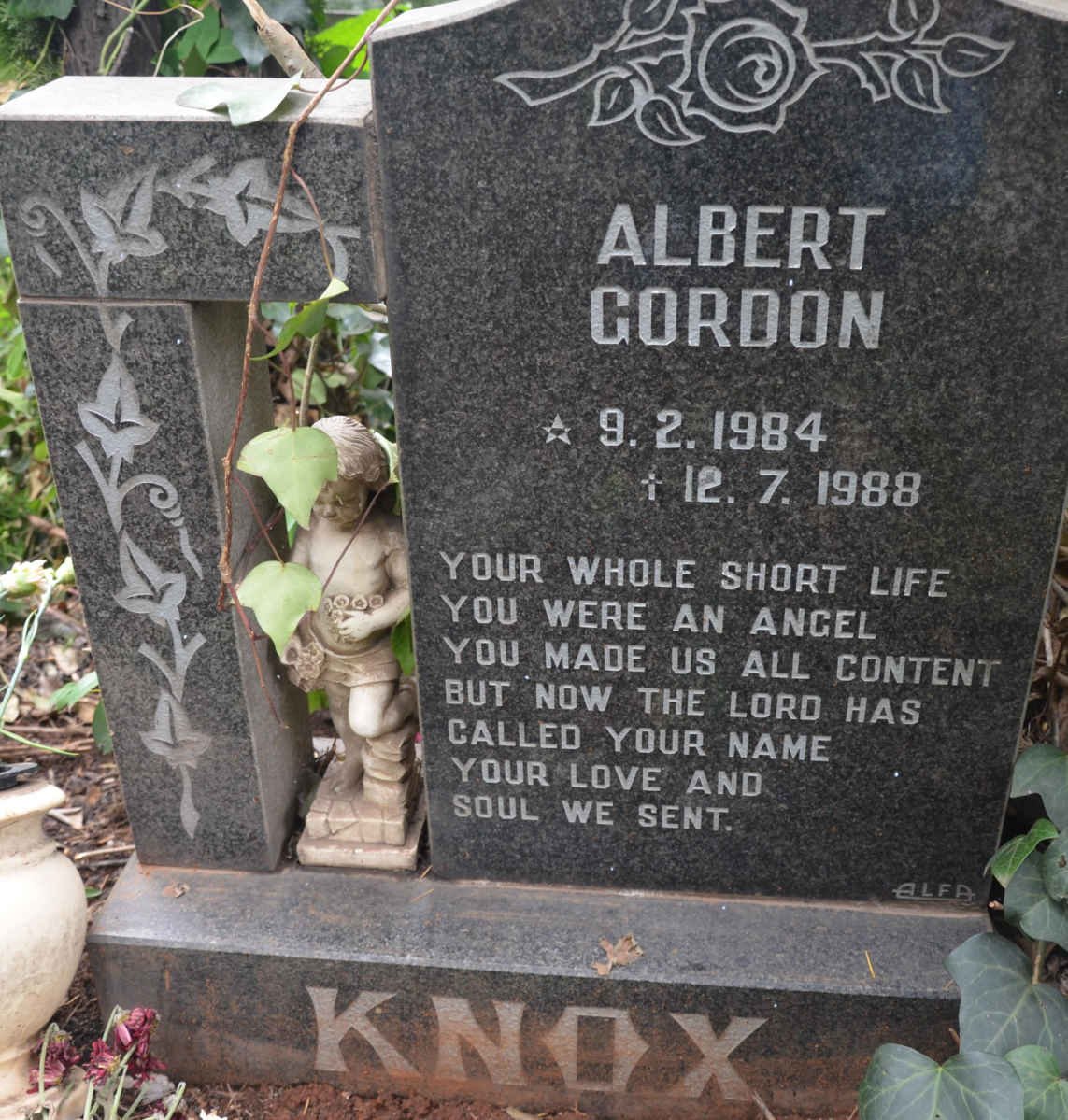 KNOX Albert Gordon 1984-1988