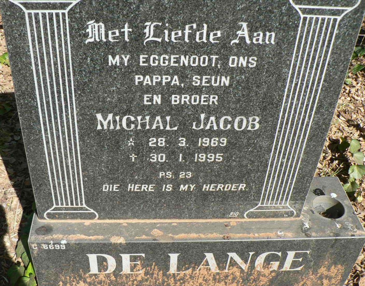 LANGE Michal Jacob, de 1969-1995