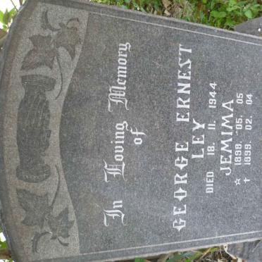 LEY George Ernest -1944 &amp; Jemima 1898-1999