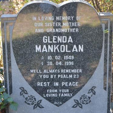 MANKOLAN Glenda 1949-1996