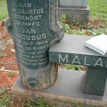 MALAN Jan Jacobus 1904-1958