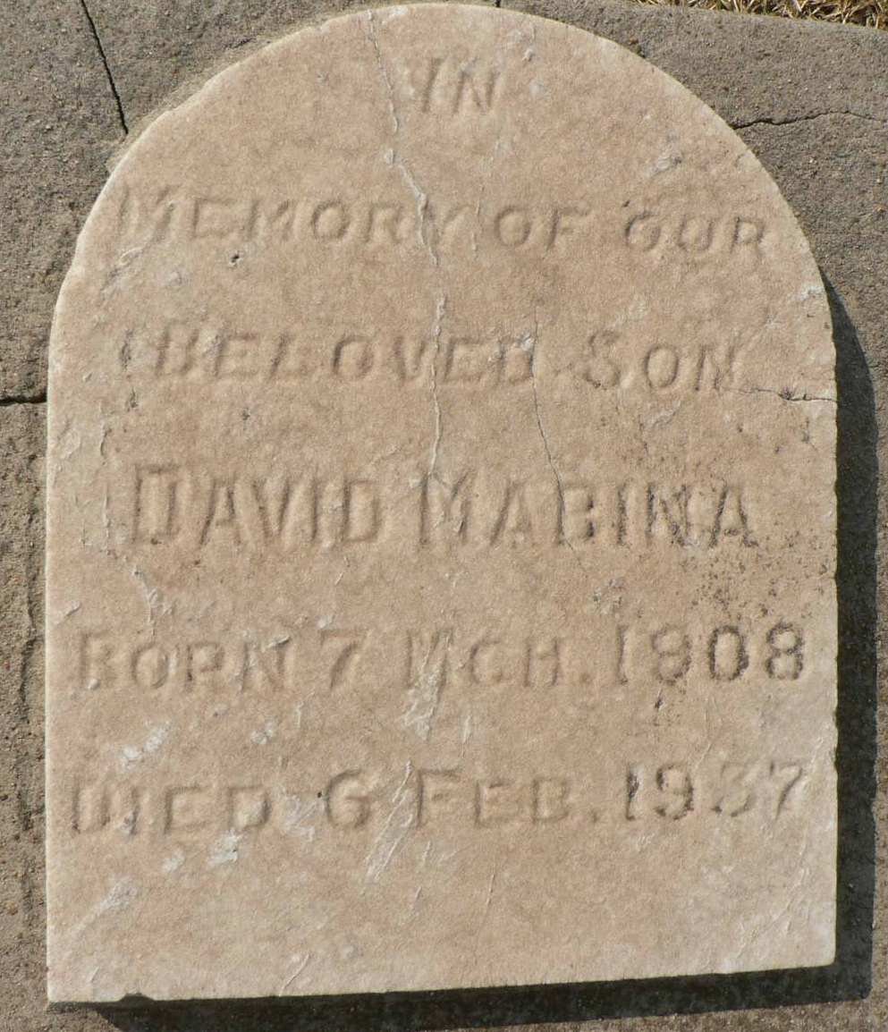 MABINA David 1908-1937