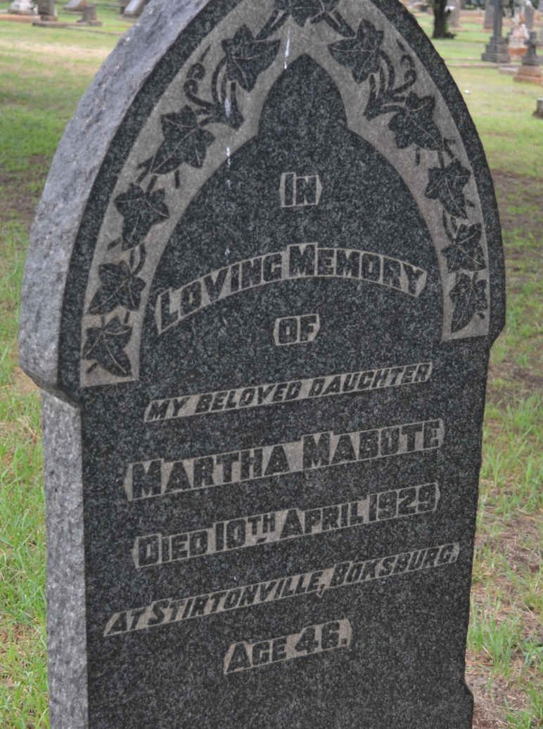 MABOTE Martha -1929