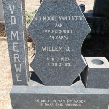 MERWE Willem J.I., van der 1923-1971