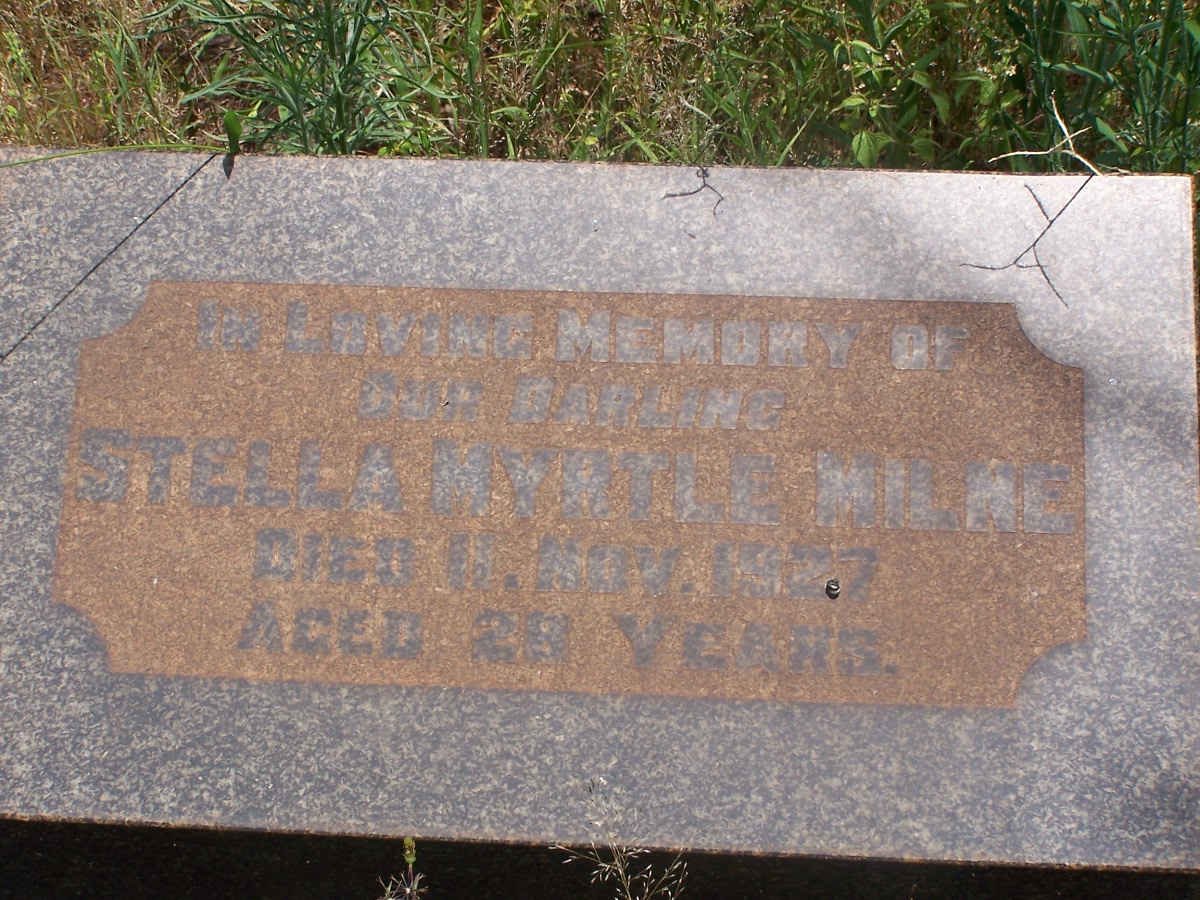 MILNE Stella Myrtle  -1927