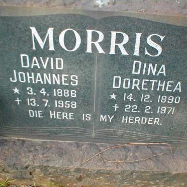 MORRIS David Johannes 1886-1958 &amp; Dina Dorethea 1890-1971