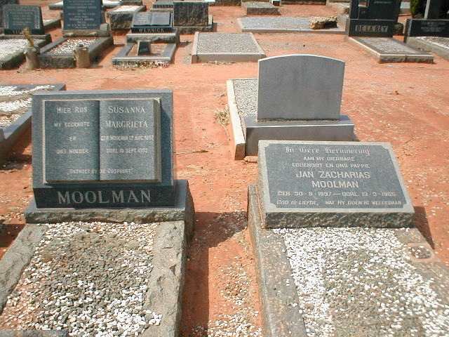 MOOLMAN Jan Zacharias 1897-1965 &amp; Susanna Margrieta NIEWENHUIZEN 1892-1952
