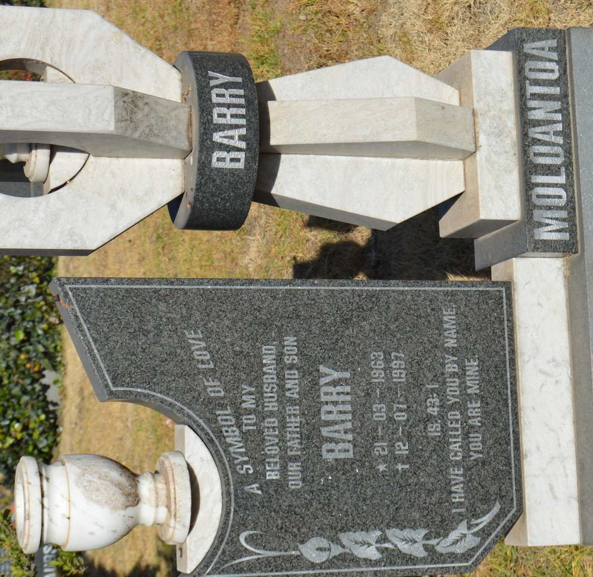 MOLOANTOA Barry 1963-1997