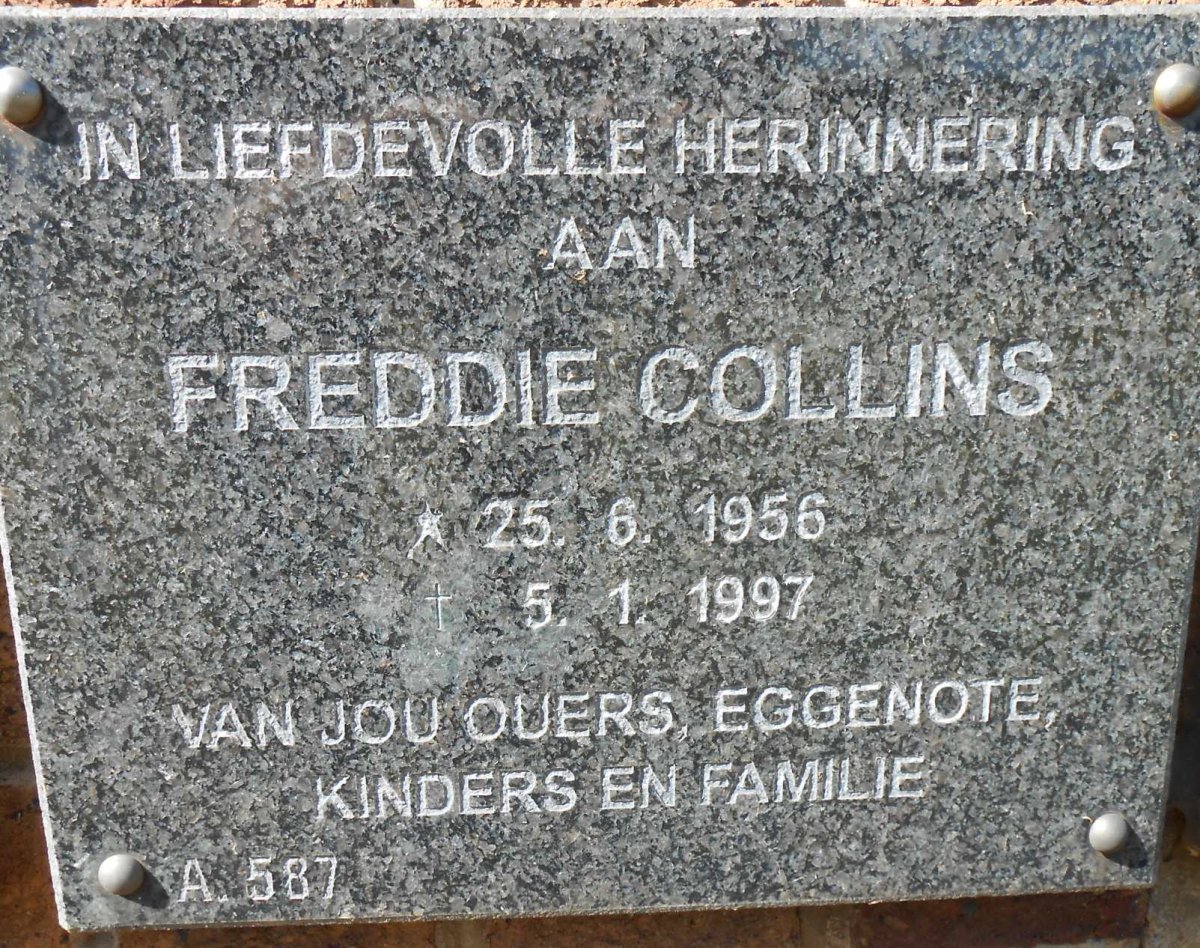 COLLINS Freddie 1956-1997