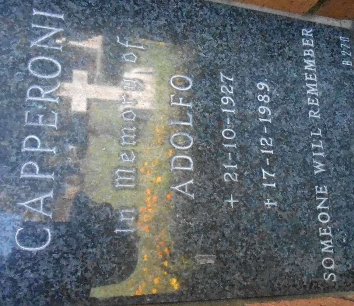 CAPPERONI Adolfo 1927-1989