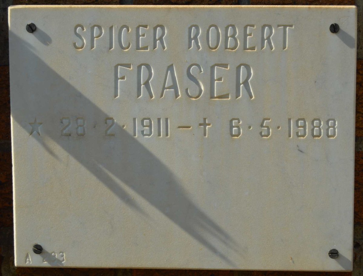 FRASER Spicer Robert 1911-1988