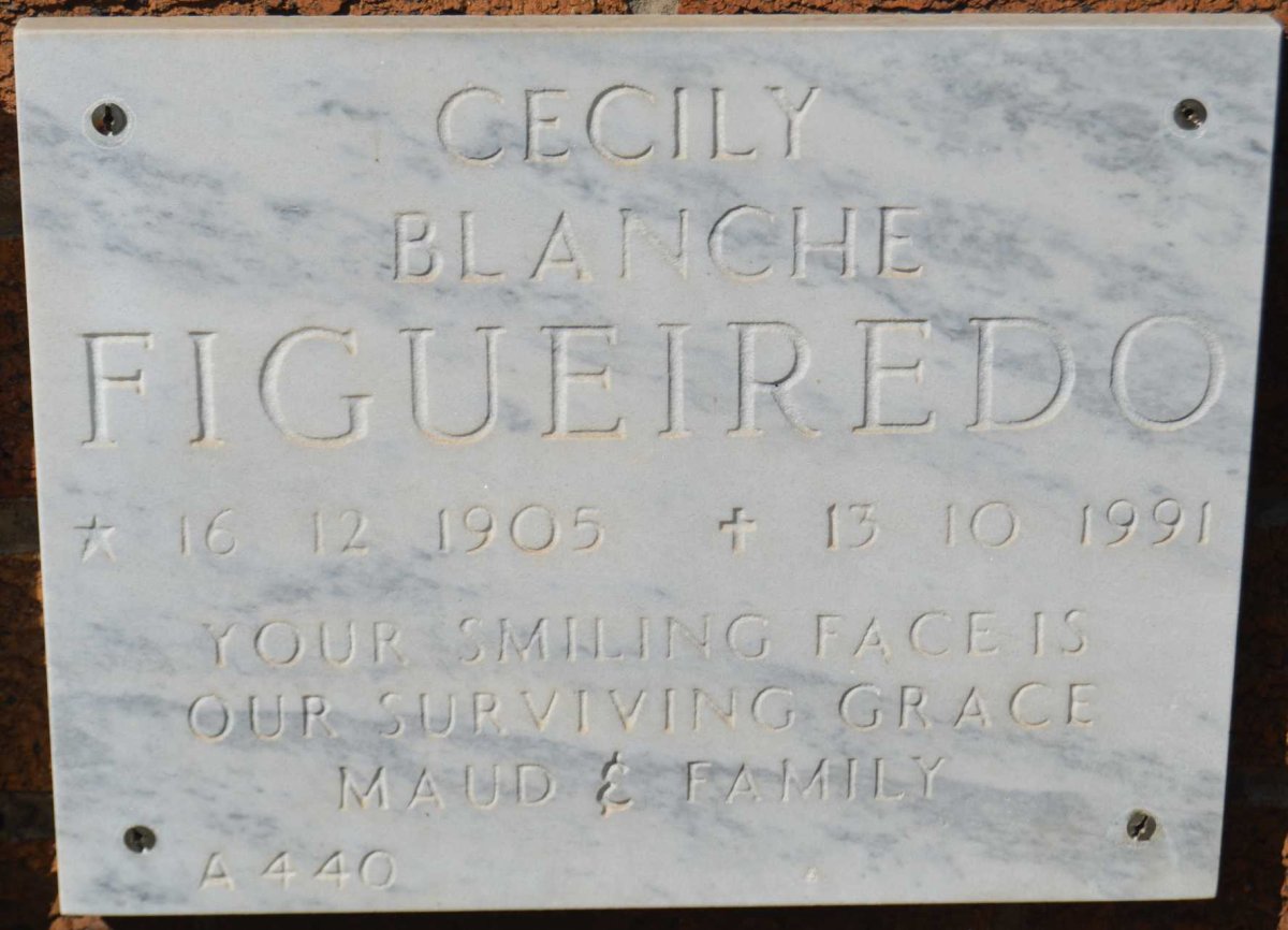 FIGUEIREDO Cecily Blanche 1905-1991