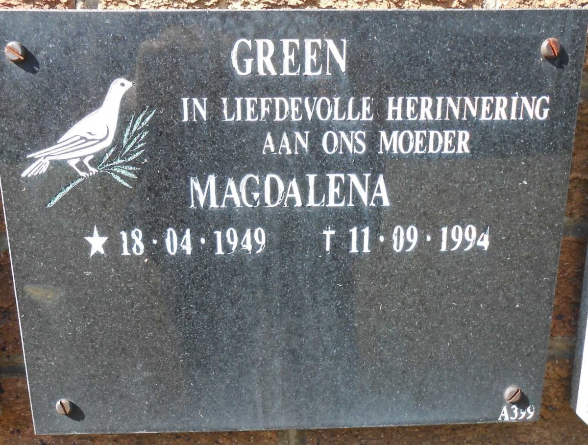 GREEN Magdalena 1949-1994