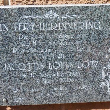 LÖTZ Jacques Louis 1983-2006