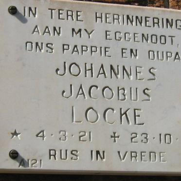 LOCKE Johannes Jacobus 1921-1986