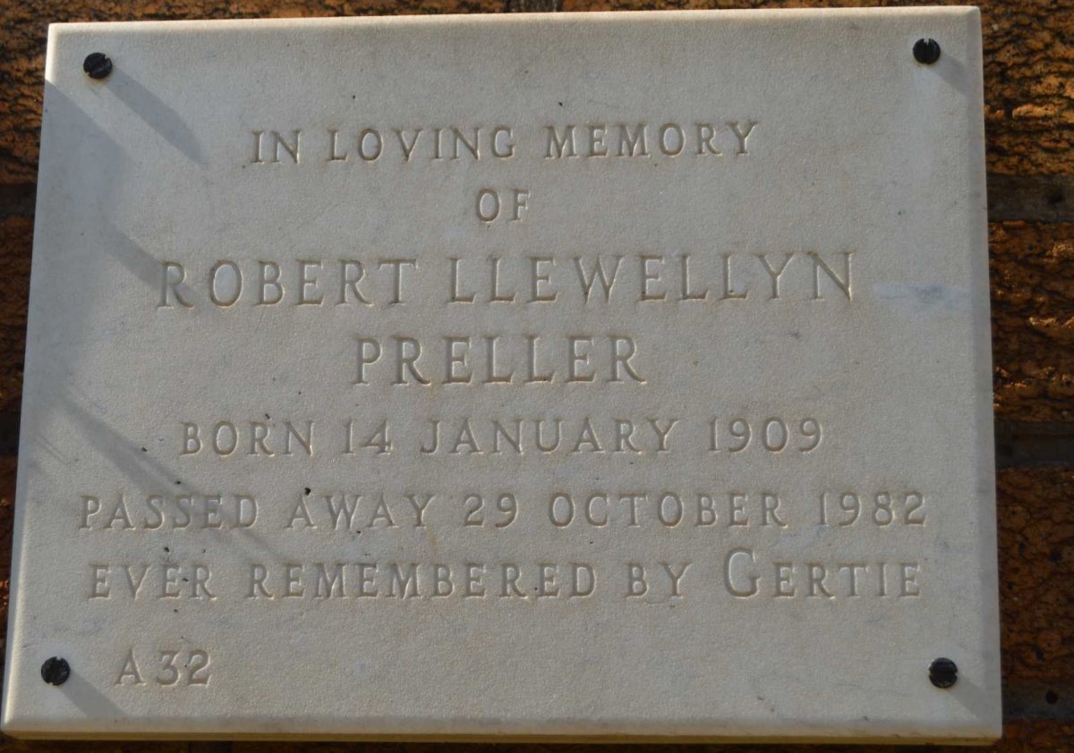 PRELLER Robert Llewellyn 1909-1982