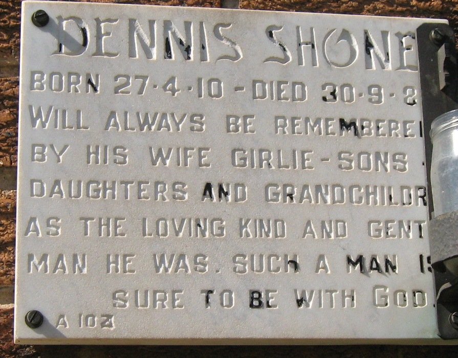 SHONE Dennis 1910-198?